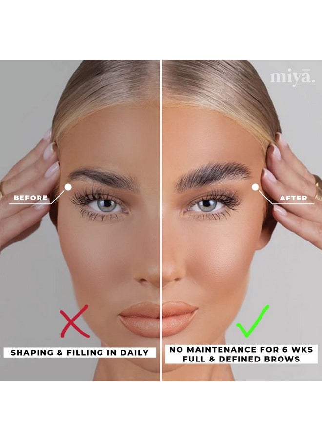 MIYA LASH Brow Lamination Kit | Professional Eyebrow Lamination with Keratin | DIY Brow Lift Kit | Fuller, Thicker Brows for 6 weeks | Includes Easy to Use Instruction, Treatment Tools & Brushes