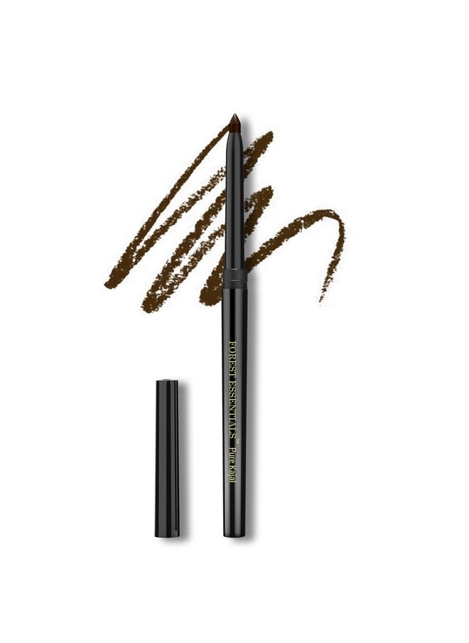 Forest Essentials Earth Brown Gulaab Khaas Kajal Pencil, Matte Finish (0.3G)