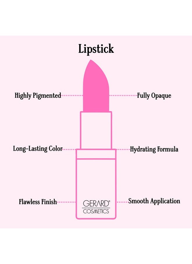 Gerard Cosmetics Lipstick 1995 | Neutral Pink Mauve Lipstick with Comfort Matte Finish | Highly Pigmented, Smooth Formula with Hydrating Ingredients | Cruelty Free & Made in USA