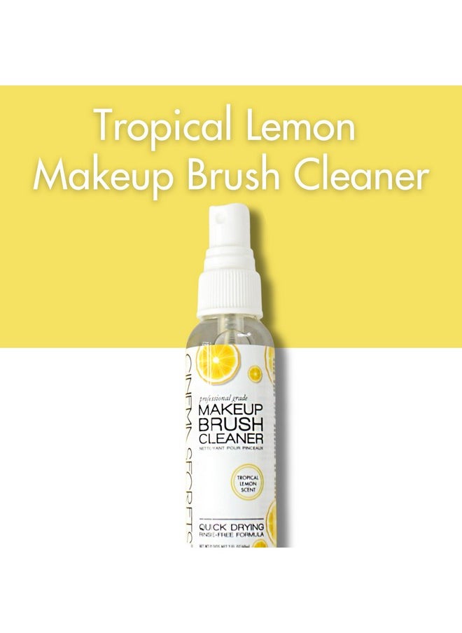Cinema Secrets Professional Makeup Brush Cleaner Spray, 2 fl oz, Lemon