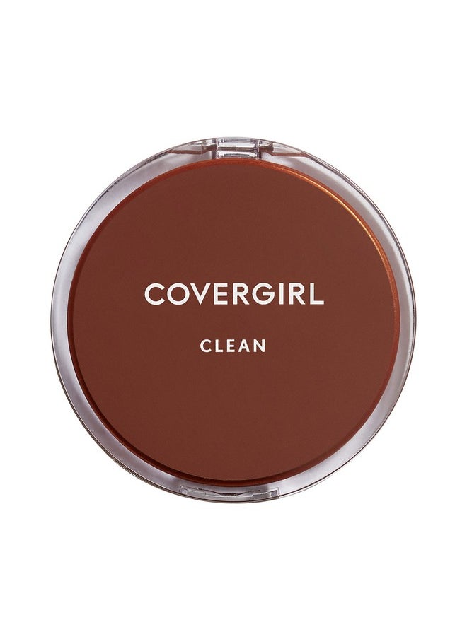 Covergirl Clean Pressed Powder Foundation, 125 Buff Beige, 0.39 Fl Oz