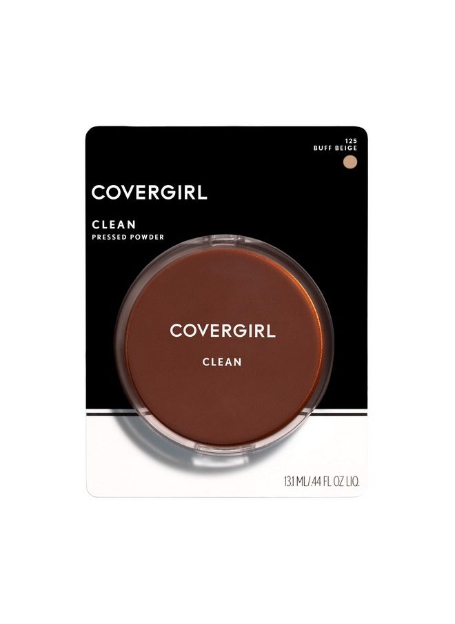 Covergirl Clean Pressed Powder Foundation, 125 Buff Beige, 0.39 Fl Oz