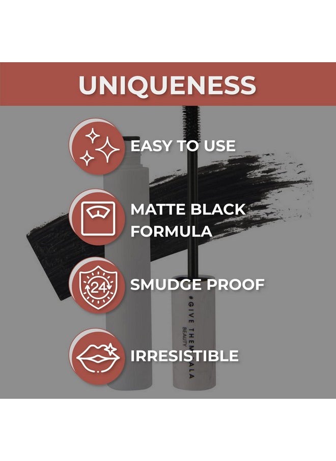 Give Them Lala Beauty Everyday Mascara | Weightless Long Lasting Black Mascara With A Silicone Wand That Gently Lengthens, Enhances & Volumizes | Cruelty Free Beauty Products By Lala Kent (Black)