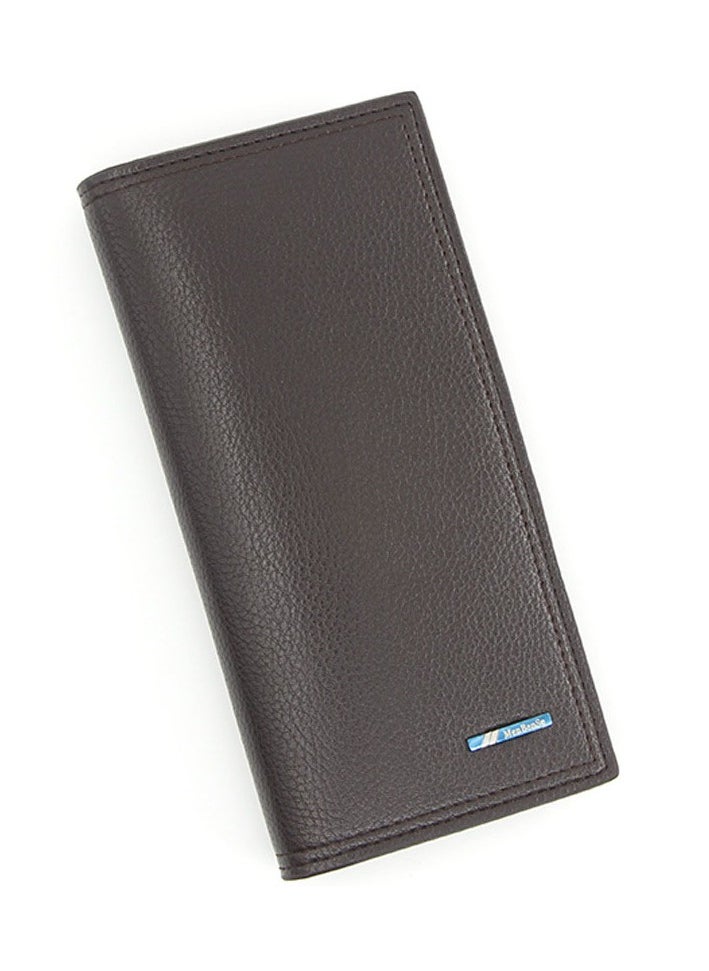 Casual Long Men's Wallet Simple And Girth Men's Clutch Purse Coin Wallet