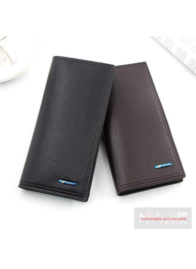 Casual Long Men's Wallet Simple And Girth Men's Clutch Purse Coin Wallet