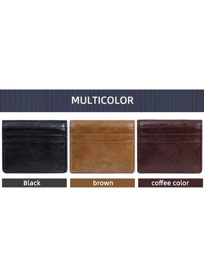 Men's Short Wallet Business Multi-card Wallet Multi-function Thin Simple Card Bag