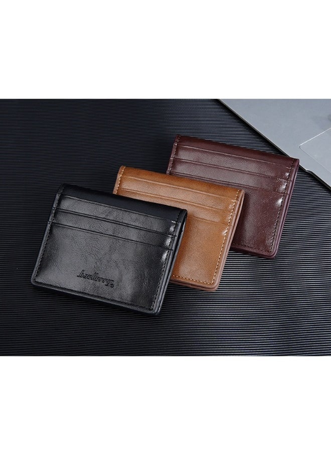 Men's Short Wallet Business Multi-card Wallet Multi-function Thin Simple Card Bag