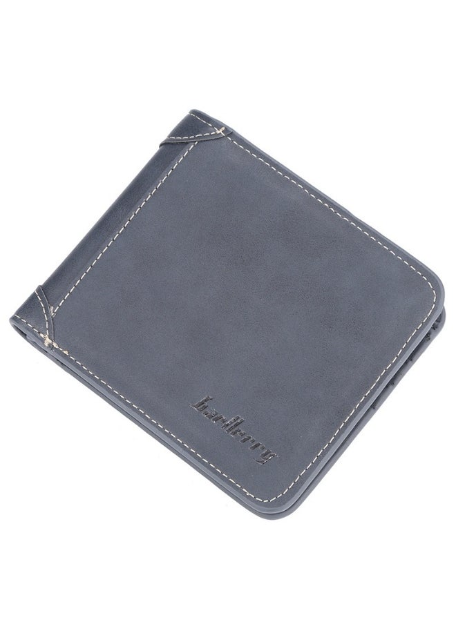 Men's Wallet Short Casual Small Wallet Youth Vintage Mini Money Clip