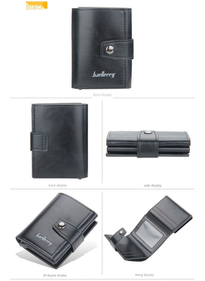 Men's Card Bag Anti-degaussing Aluminum Box Advanced Sense Multi-function Card Clip Multi-card Card Sleeve