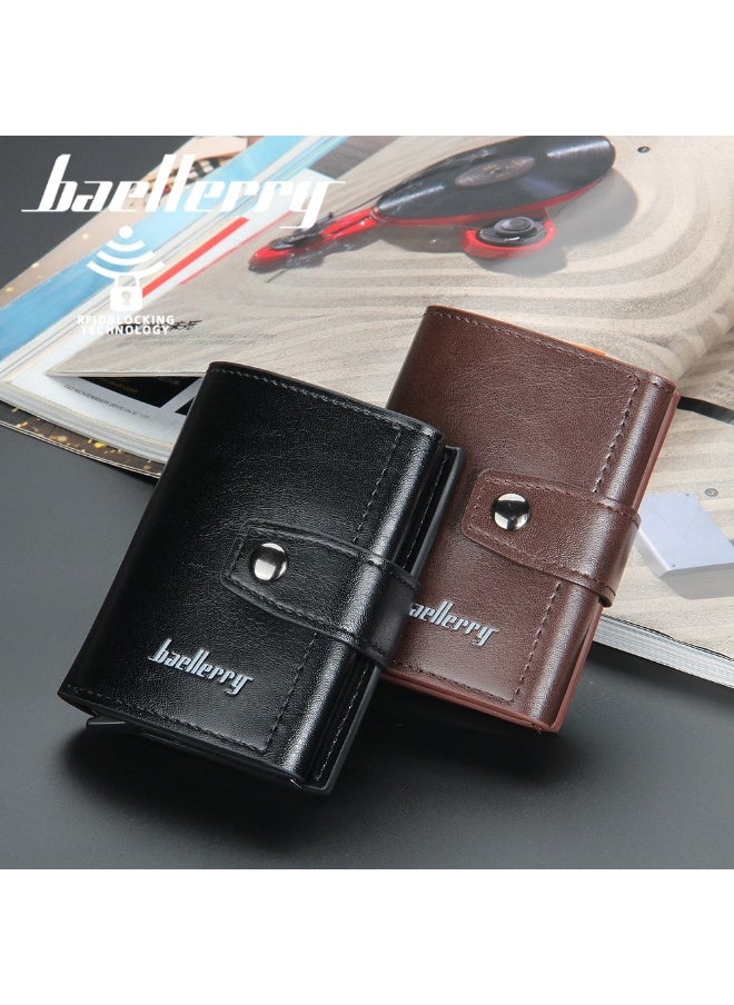 Men's Card Bag Anti-degaussing Aluminum Box Advanced Sense Multi-function Card Clip Multi-card Card Sleeve