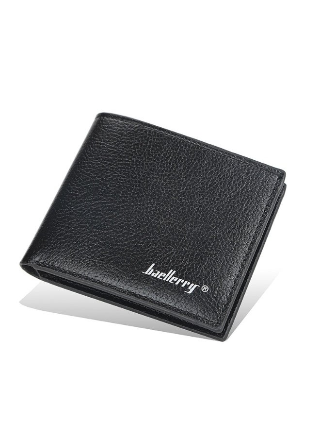 Men's Short Wallet Korean Open Multi-card Soft Leather Wallet Thin Fashion Coin Card Holder