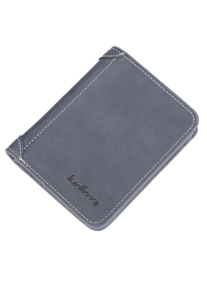 Men's Wallet Short Casual Small Wallet Youth Vintage Mini Money Clip