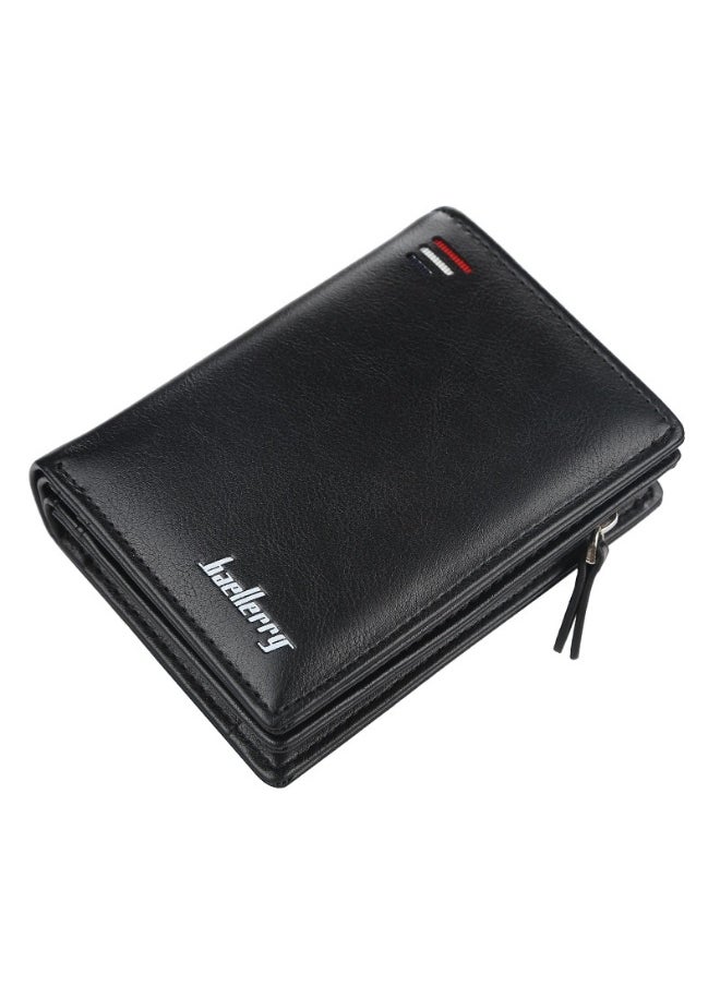 Men's Wllet Short Vertical Advanced Sense Multi Card Clip Zipper Large Capacity Coin Wallet