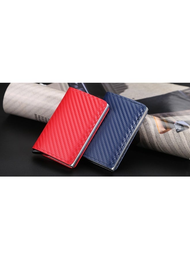 Men's Card Bag Card Sleeve Anti-degaussing RFID Wutomatic Card Men's Bank Card Clip Wallet