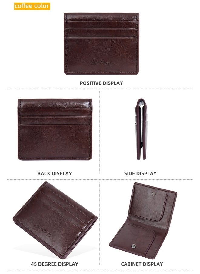 Men's Short Wallet Business Multi-card Wallet Multi-function Thin Simple Card Bag