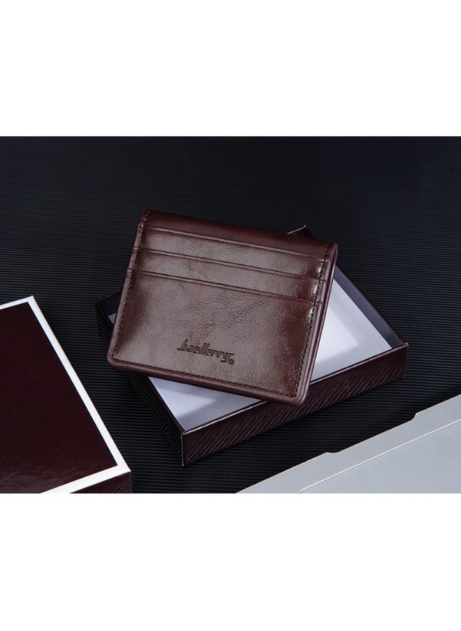 Men's Short Wallet Business Multi-card Wallet Multi-function Thin Simple Card Bag