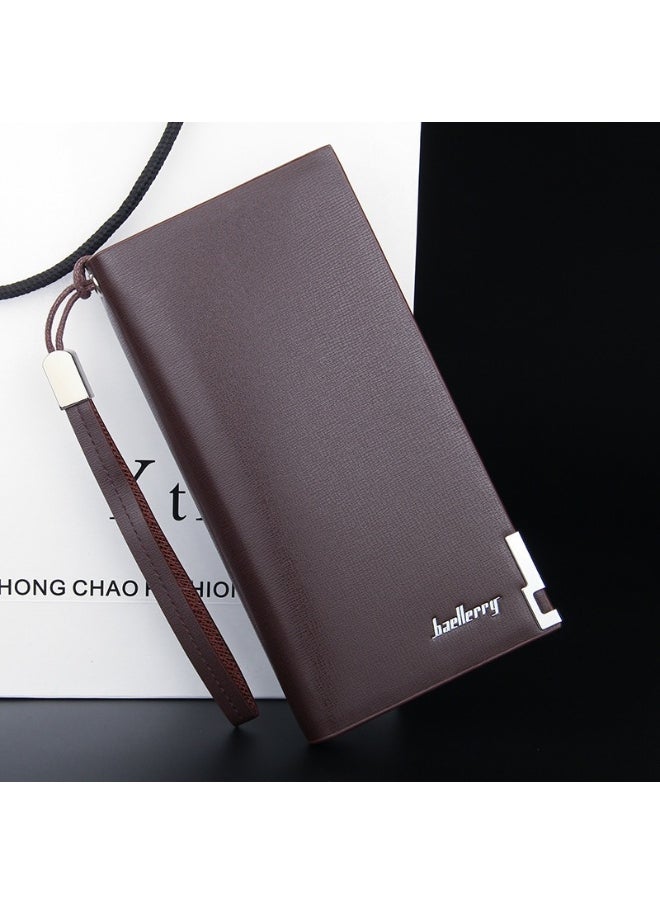 Men's Wallet Long Zipper Multi-functional Wear-resistant Wallet Business Advanced Sense Handbag