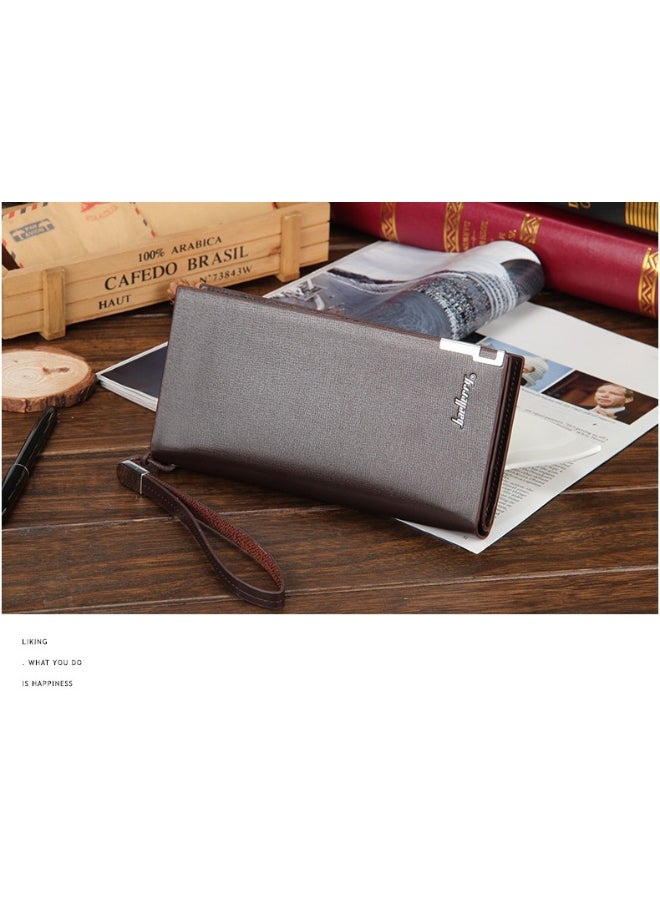 Men's Wallet Long Zipper Multi-functional Wear-resistant Wallet Business Advanced Sense Handbag