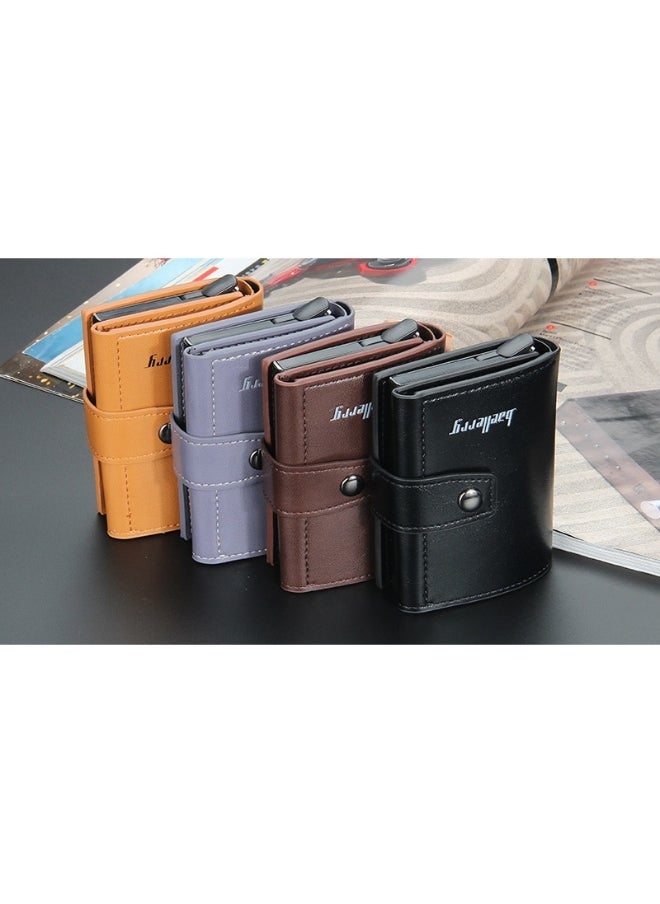 Men's Card Bag Anti-degaussing Aluminum Box Advanced Sense Multi-function Card Clip Multi-card Card Sleeve