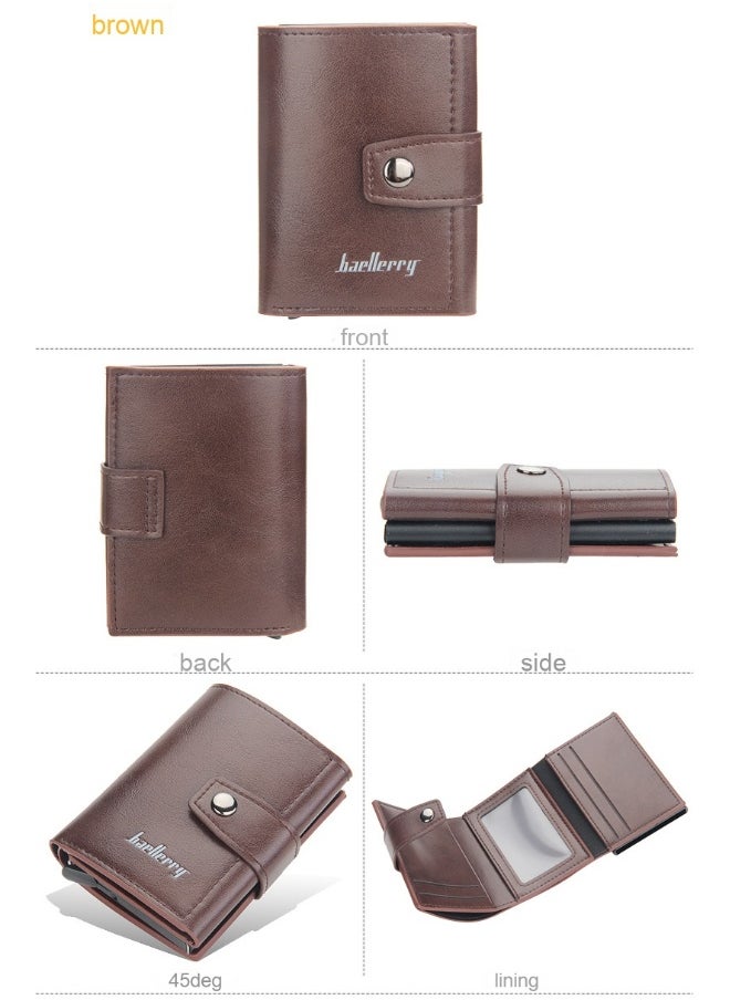 Men's Card Bag Anti-degaussing Aluminum Box Advanced Sense Multi-function Card Clip Multi-card Card Sleeve