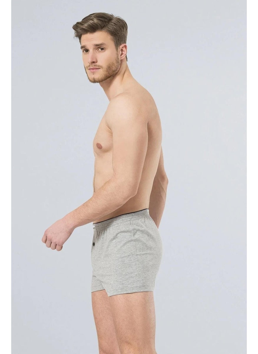Men's 100% Cotton Buttoned Combed Cotton Boxer