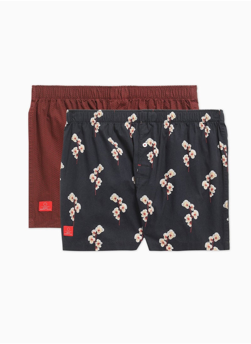 Mens Cotton Boxers Multipack Soft Breathable Underwear for Men Loose Fit Comfortable Boxer Shorts for Daily Wear Size-S-XL (Kexfe)