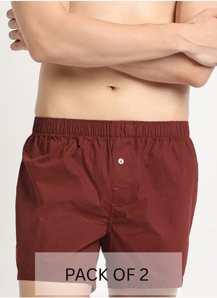 Mens Cotton Boxers Multipack Soft Breathable Underwear for Men Loose Fit Comfortable Boxer Shorts for Daily Wear Size-S-XL (Kexfe)