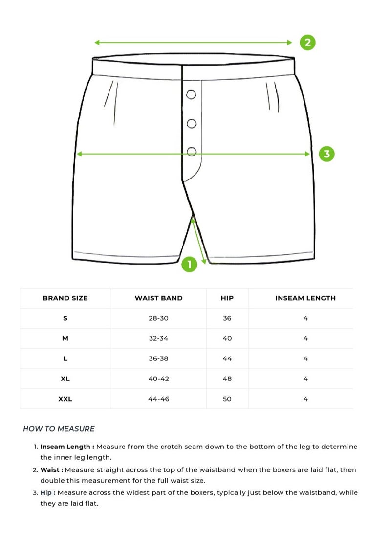 Mens Cotton Boxers Multipack Soft Breathable Underwear for Men Loose Fit Comfortable Boxer Shorts for Daily Wear Size-S-XL (Kexfe)