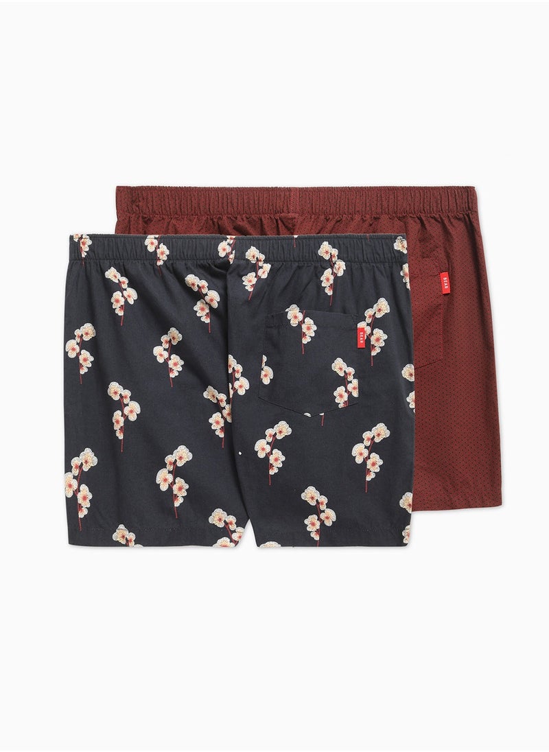 Mens Cotton Boxers Multipack Soft Breathable Underwear for Men Loose Fit Comfortable Boxer Shorts for Daily Wear Size-S-XL (Kexfe)