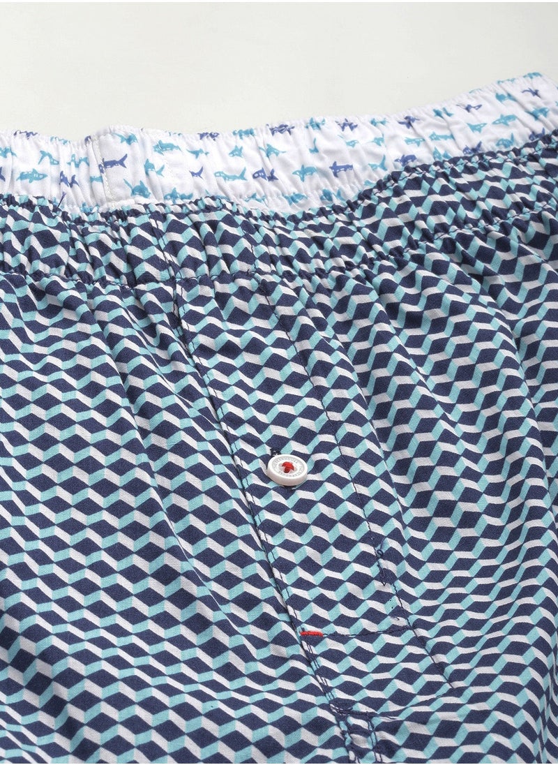 Mens Cotton Boxers Multipack Soft Breathable Underwear for Men Loose Fit Comfortable Boxer Shorts for Daily Wear Size-S-XL (Abej)
