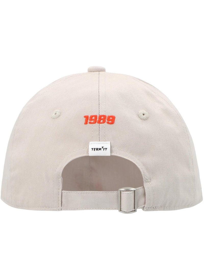 Termit Kids' Cream Baseball Cap – Breathable 100% Cotton Summer Hat for Outdoor Fun, One Size, Lightweight & Stylish Sun Protection