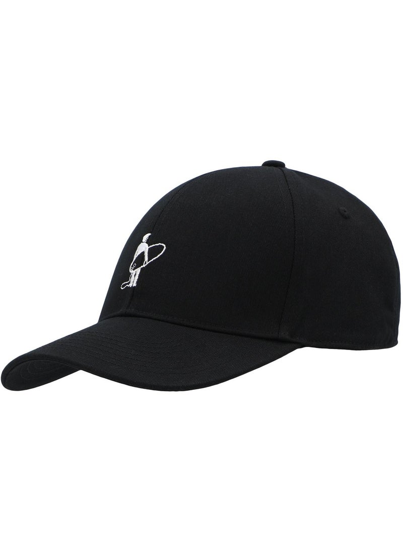 Termit Kids' Black & White Baseball Cap – One Size Adjustable Summer Hat for Boys and Girls, 100% Cotton, Breathable Fabric for Outdoor Adventures
