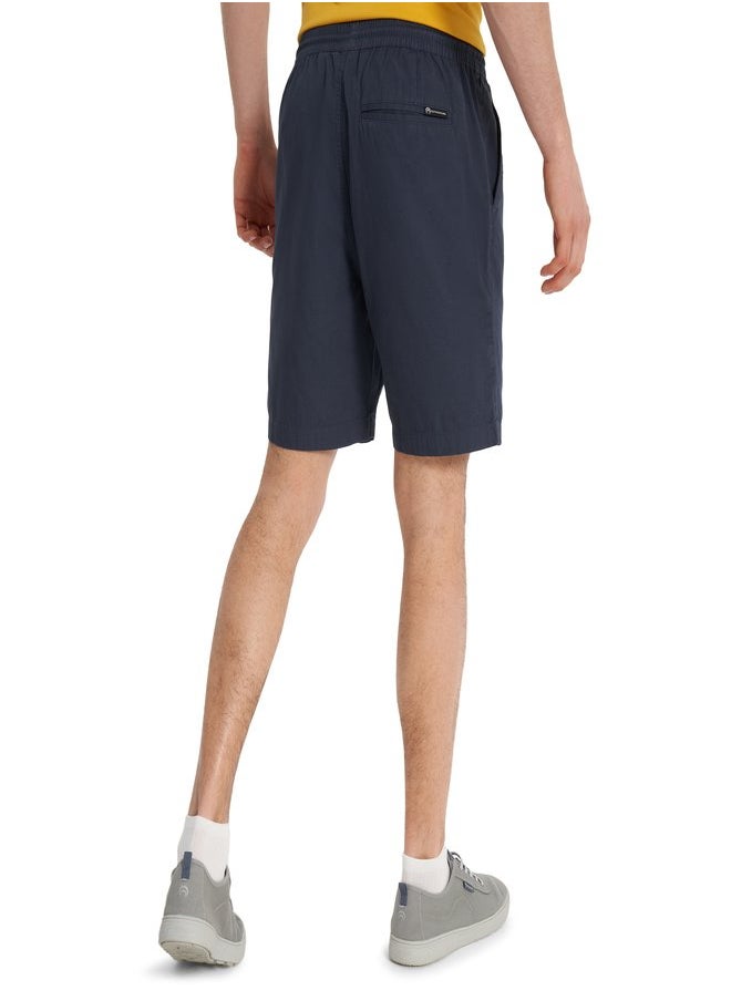 Men's Shorts Navy Blue, Outventure, Soft Cotton Fabric, Loose Fit, 3 Practical Pockets, Comfortable and Stylish for Active Lifestyles