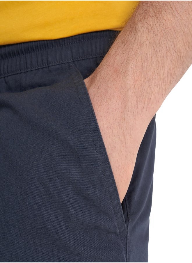 Men's Shorts Navy Blue, Outventure, Soft Cotton Fabric, Loose Fit, 3 Practical Pockets, Comfortable and Stylish for Active Lifestyles