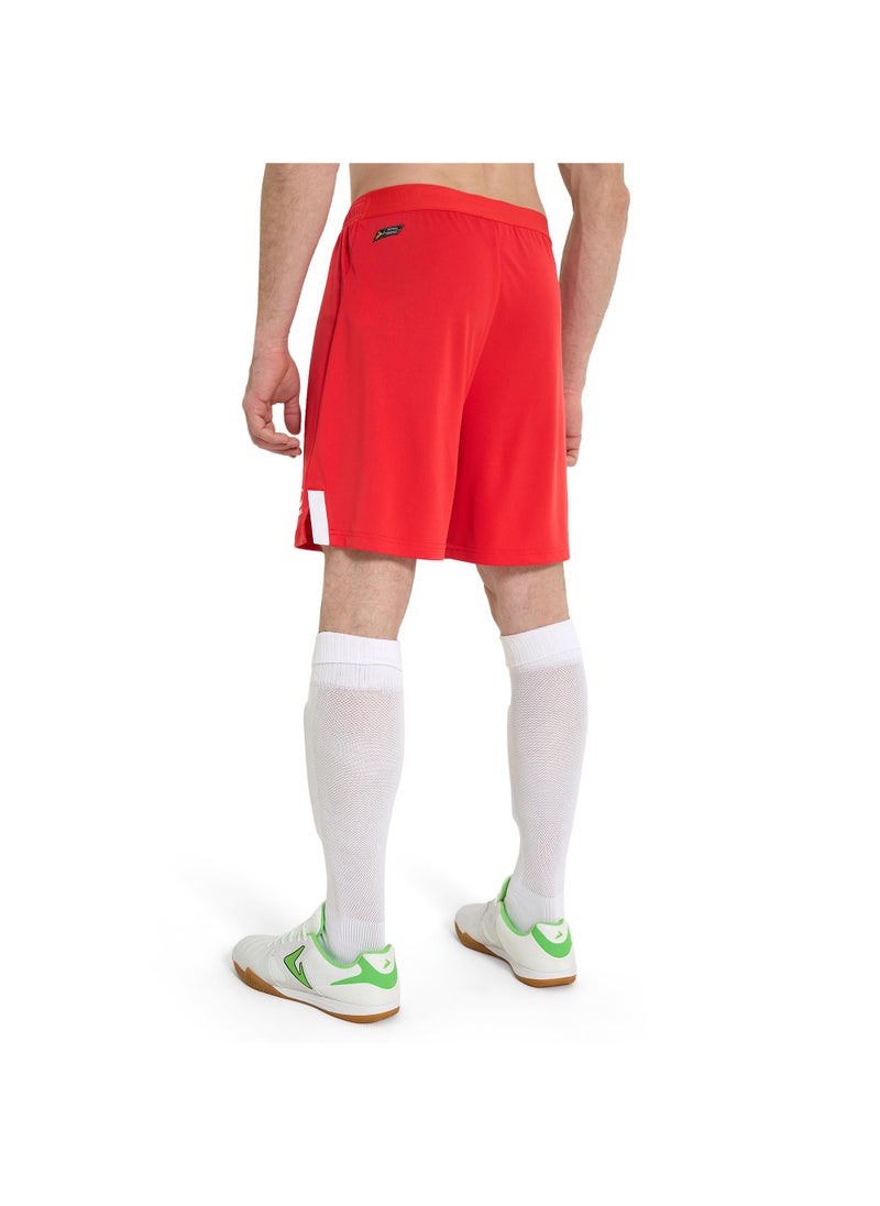 Men's Soccer Shorts Ultimate Sho Red, Demix, MOVI Wick Moisture-Wicking Technology, Adjustable Waistband, Comfortable and Durable for Football Training and Matches
