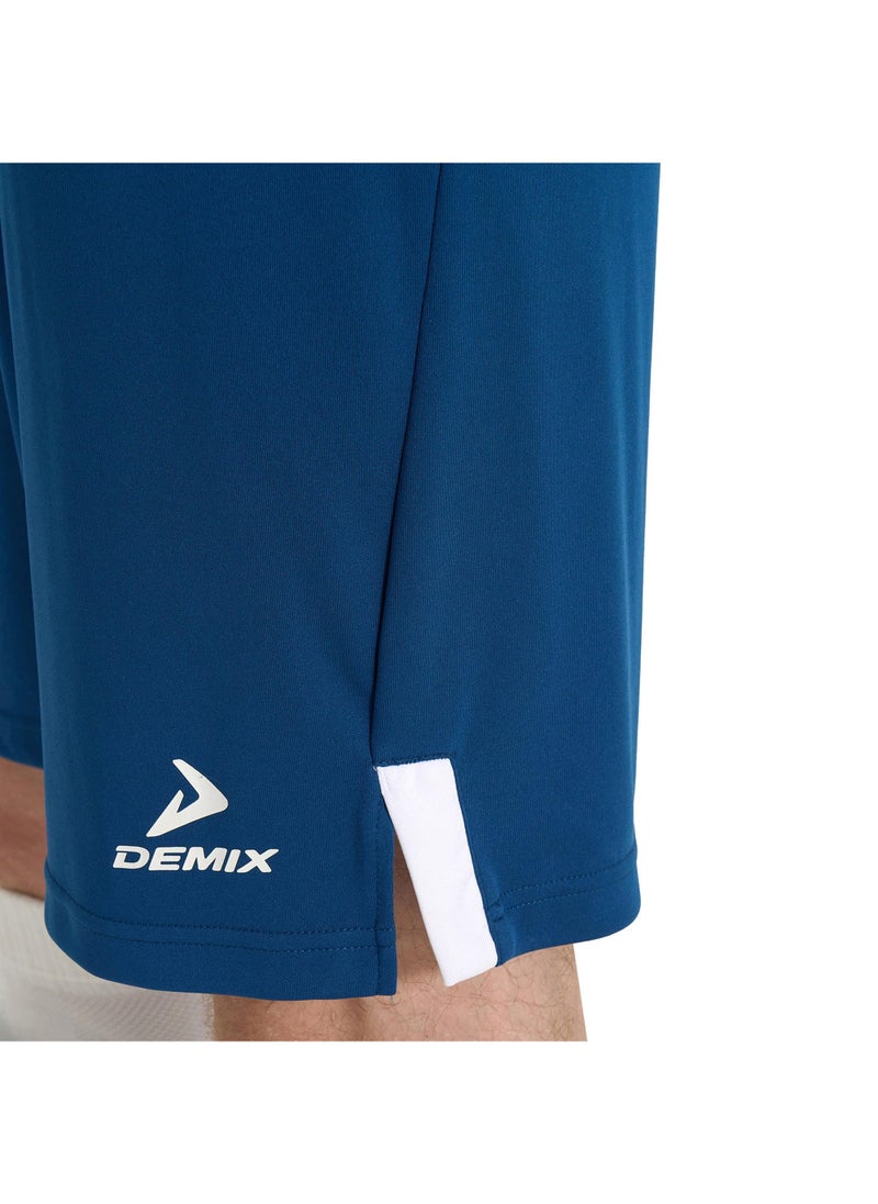 Men's Soccer Shorts Ultimate Sho Sapphire, Demix, MOVI Wick Moisture-Wicking, Adjustable Waistband, Durable and Comfortable for Football Training and Matches