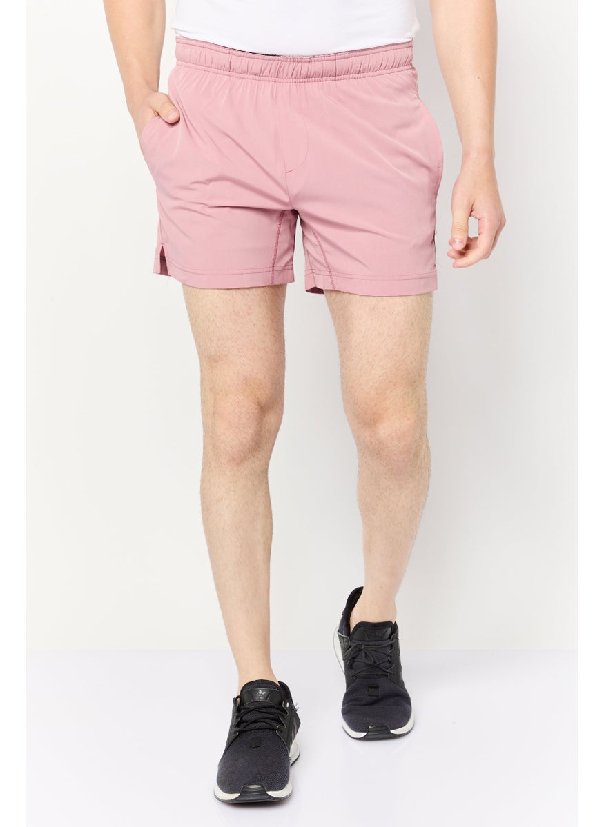 Men 5 Insane Sportswear Fit Training Shorts, Old Rose