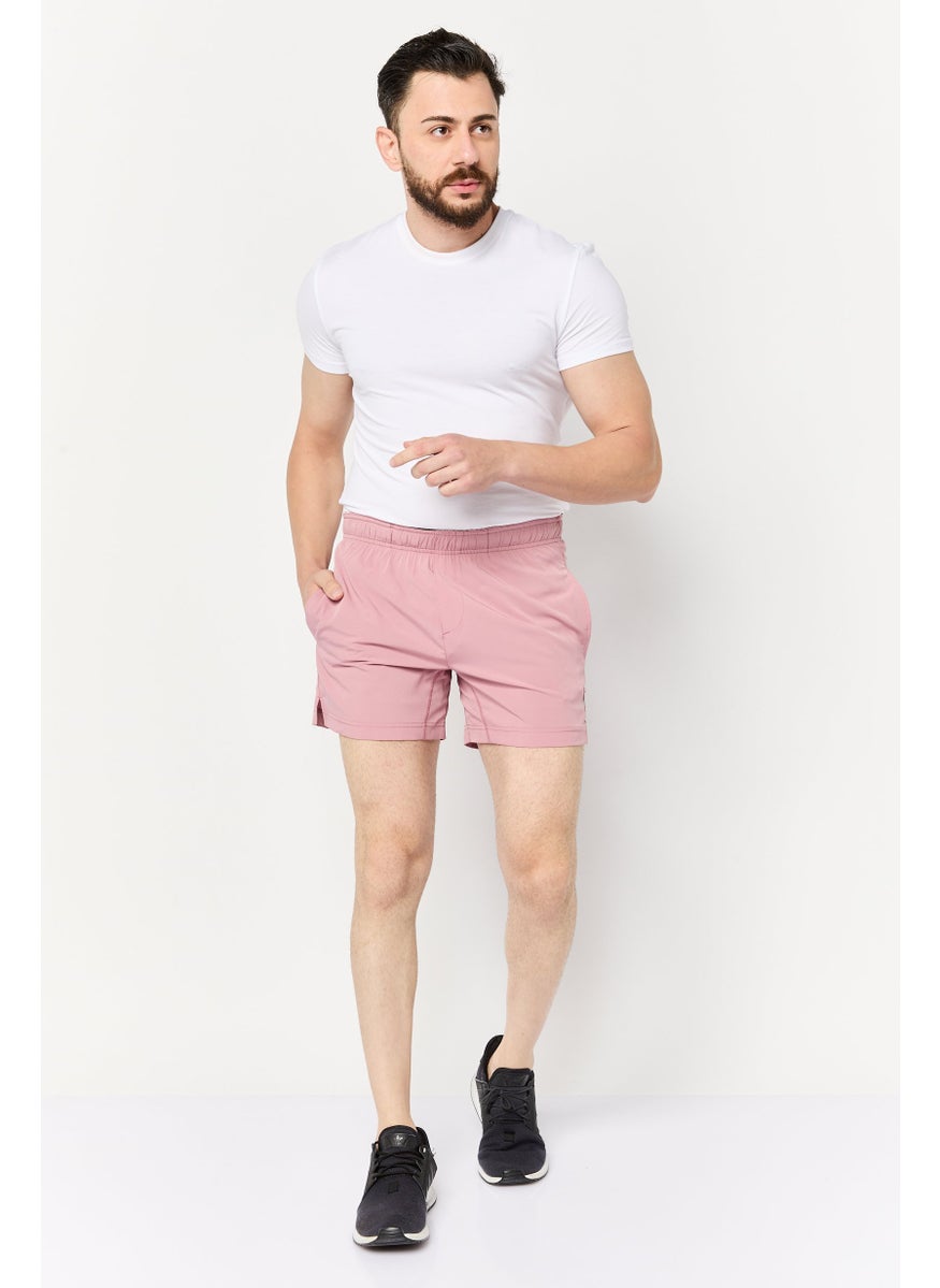 Men 5 Insane Sportswear Fit Training Shorts, Old Rose