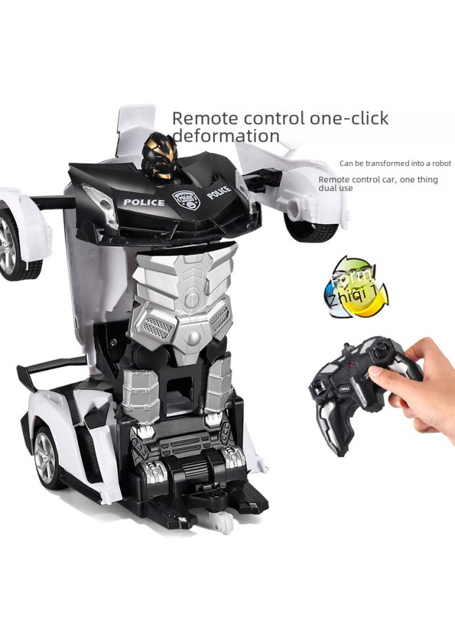 Rc Car Toys - 2wd Off-road Vehicle High Torque Brushless Motor Differential Gearbox For Kids-Color:377 Bugatti Blue-Proportion:2.4g Gesture Deformation + Music (package Electricity)