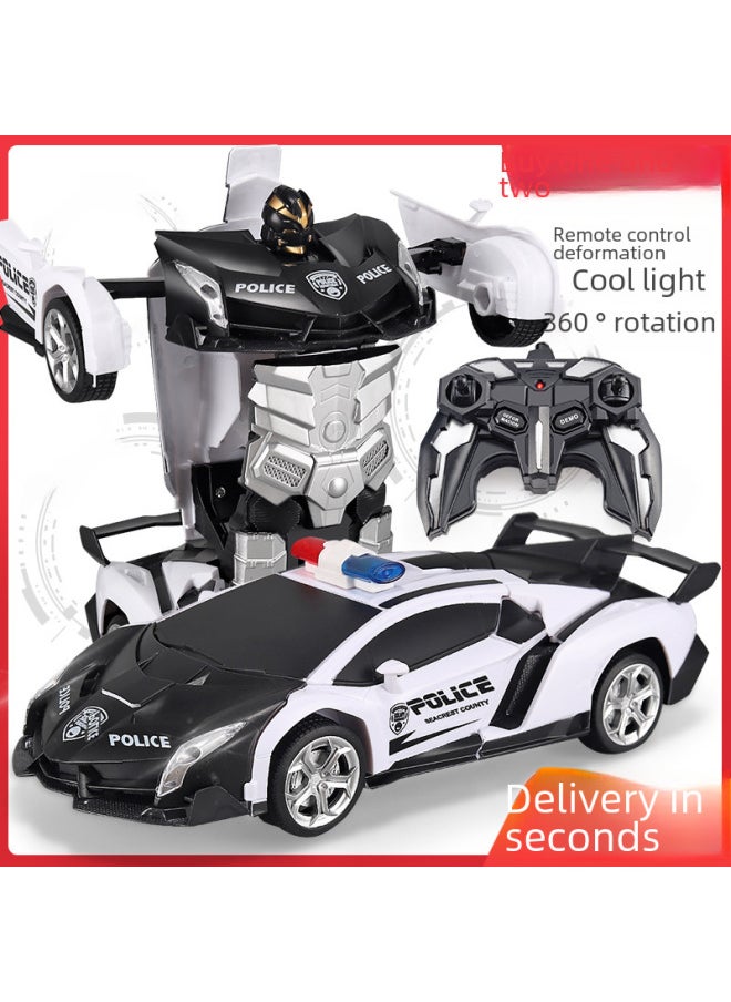 Rc Car Toys - 2wd Off-road Vehicle High Torque Brushless Motor Differential Gearbox For Kids-Color:377 Bugatti Blue-Proportion:2.4g Gesture Deformation + Music (package Electricity)