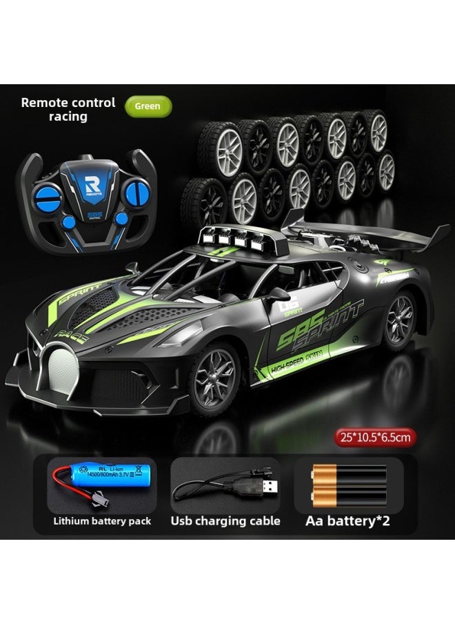 One-piece Delivery Children's Remote Control Car Toy Sports Car Electric Drop-resistant Children's Boy Toy Car-Color: Large Super Running-four-way-Proportion: Remote Control Battery Screwdriver
