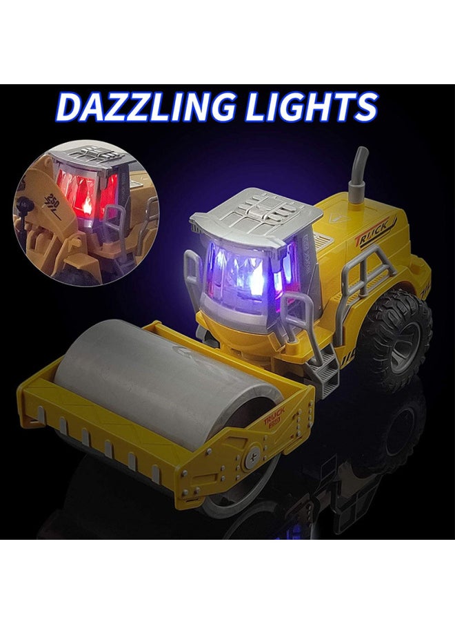 Children's Remote Control Car Toy - High-speed Off-road Vehicle Light Sound Effects For Outdoor Play-Color:Six-way JH75-2D Remote Control Cutting Engineering Vehicle-Proportion:Package 2: (including Electricity) 3 Rechargeable Batteries 1 Charging Stand 2 Remote Control Batteries