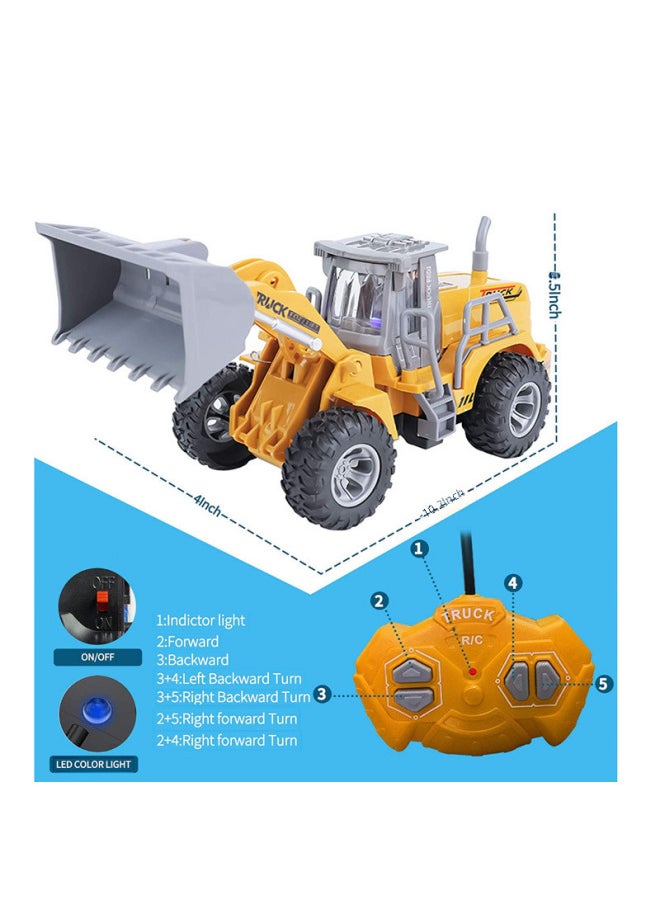 Children's Remote Control Car Toy - High-speed Off-road Vehicle Light Sound Effects For Outdoor Play-Color:Six-way JH75-2D Remote Control Cutting Engineering Vehicle-Proportion:Package 2: (including Electricity) 3 Rechargeable Batteries 1 Charging Stand 2 Remote Control Batteries