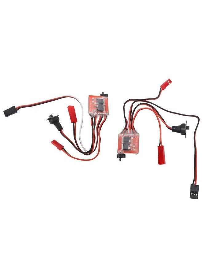 2Pcs RC Brushed Electric Speed Controller 30A Reliable Mini Stable ESC for 1/16 1/18 1/24 Car Boat