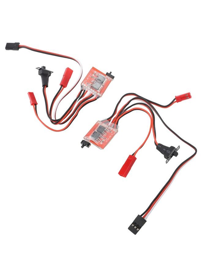 2Pcs RC Brushed Electric Speed Controller 30A Reliable Mini Stable ESC for 1/16 1/18 1/24 Car Boat