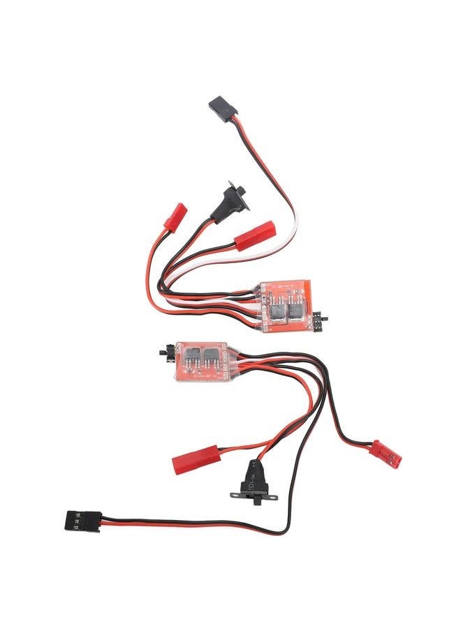 2Pcs RC Brushed Electric Speed Controller 30A Reliable Mini Stable ESC for 1/16 1/18 1/24 Car Boat