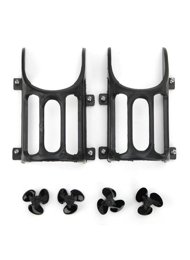RC Boat Propellers + Water Grass Filter Cover Accessory Kit Fits for Flytec V007
