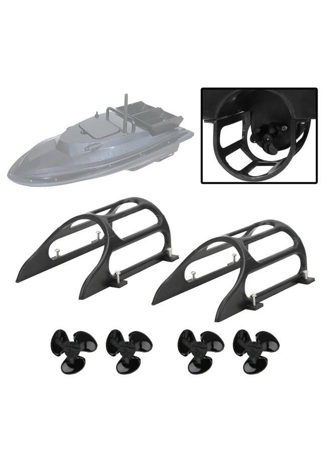 RC Boat Propellers + Water Grass Filter Cover Accessory Kit Fits for Flytec V007