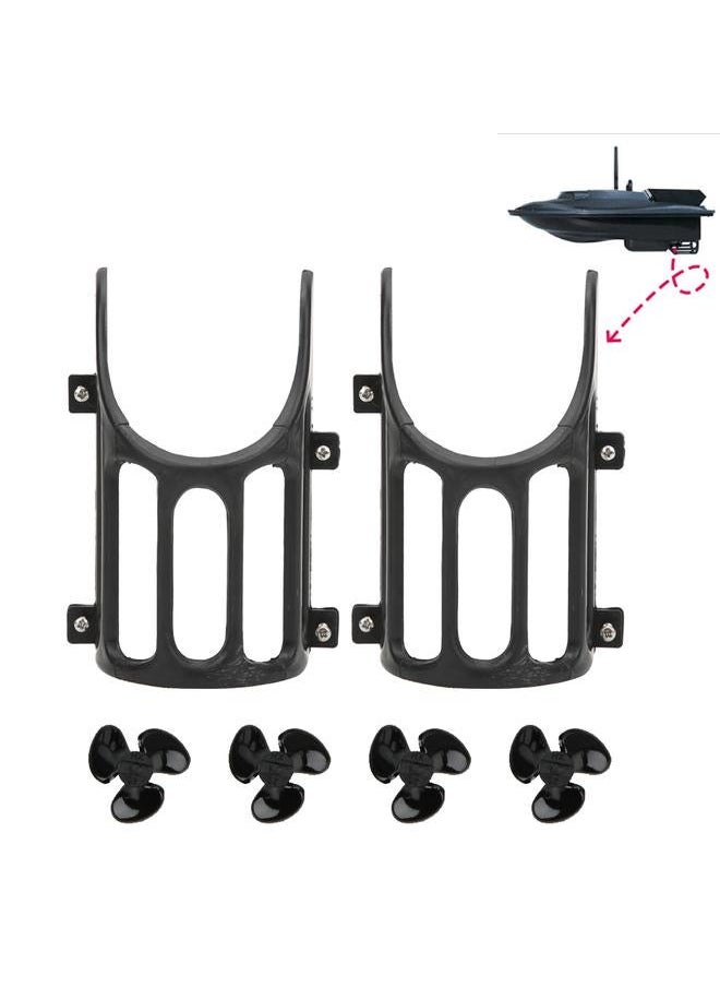 RC Boat Propellers + Water Grass Filter Cover Accessory Kit Fits for Flytec V007