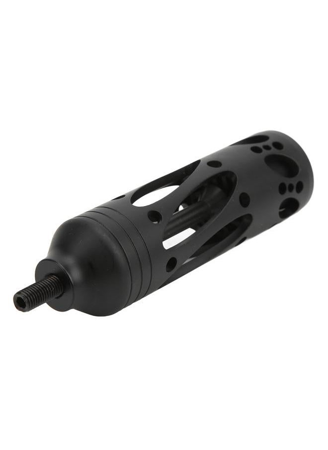 TP617 5 Inch Compound Recurve Bow Stabilizer Aluminum Alloys Shock Absorber Black